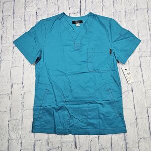 Koi Classics Jason Scrub Top 654 059 Turquoise MENS SIZE SMALL